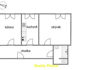Prodej bytu 2+1, Příbram, Obránců míru, 52 m2