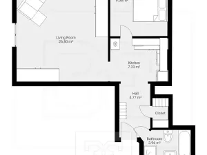 Pronájem bytu 2+kk, Praha - Smíchov, V lesíčku, 54 m2