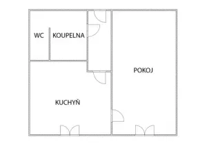 Pronájem bytu 1+1, Jirkov, Generála Svobody, 33 m2