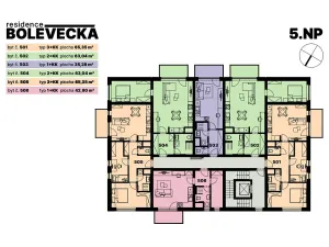 Pronájem bytu 2+kk, Plzeň - Severní Předměstí, Bolevecká, 58 m2