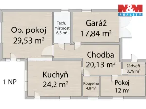 Prodej rodinného domu, Zruč-Senec - Senec, Sportovní, 185 m2
