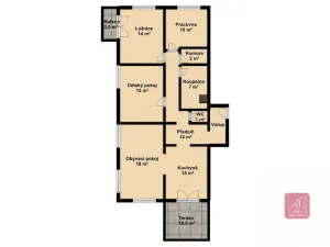 Prodej bytu 4+kk, Brno, Vojanova, 95 m2