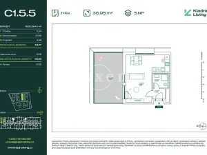 Prodej bytu 1+kk, Kladno, Pražská, 34 m2