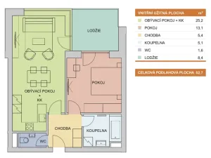 Pronájem bytu 2+kk, Olomouc - Řepčín, Aloise Rašína, 53 m2