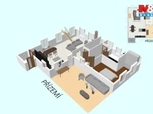 Prodej rodinného domu, Hradištko, Slunná, 130 m2