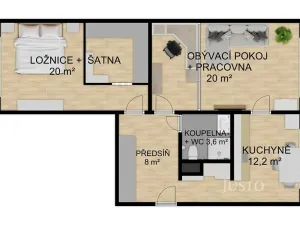 Prodej bytu 2+1, Písek, Budovatelská, 66 m2