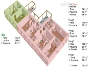 Prodej ubytování, Frymburk, 362 m2