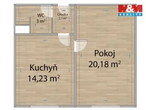 Prodej bytu 1+1, Teplá, Palackého, 40 m2