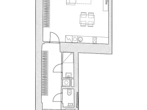 Prodej bytu 1+kk, Praha - Karlín, Vítkova, 51 m2