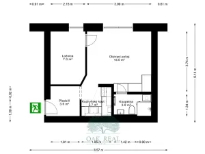 Prodej bytu 1+1, Praha - Holešovice, Na Maninách, 33 m2