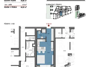 Prodej bytu 1+kk, Šlapanice, Brněnská, 35 m2