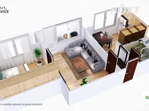 Pronájem bytu 2+1, Lukavice, 44 m2
