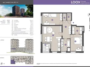 Pronájem bytu 3+kk, Praha - Prosek, Litoměřická, 81 m2