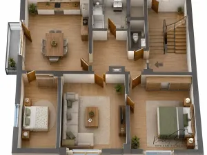 Pronájem bytu 3+1, Prostějov, Domamyslická, 84 m2