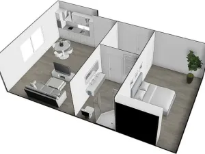 Pronájem bytu 2+kk, Brno - Ivanovice, Černohorská, 48 m2