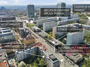 Pronájem bytu 2+kk, Praha - Nusle, Na Pankráci, 60 m2