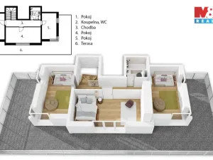 Prodej bytu 4+kk, Beroun - Beroun-Město, Nad Paloučkem, 102 m2