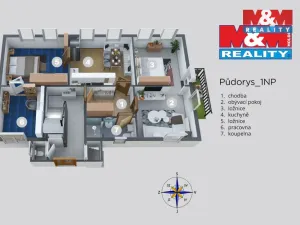 Prodej bytu 4+1, Děčín - Děčín X-Bělá, Sněžnická, 91 m2