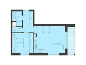 Prodej bytu 2+kk, Brno, Jižní, 54 m2