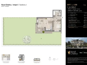 Prodej bytu 2+kk, Praha - Dolní Chabry, Bílenecké náměstí, 53 m2