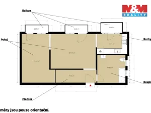 Pronájem bytu 2+kk, Mariánské Lázně, Třebízského, 67 m2