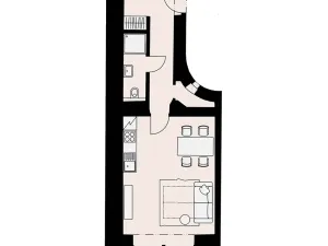 Pronájem bytu 1+kk, Praha, Myslíkova, 63 m2