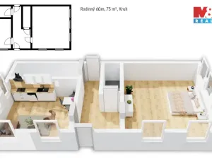 Prodej rodinného domu, Kruh, 75 m2