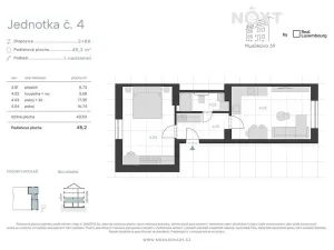 Prodej bytu 2+kk, Praha - Košíře, Musílkova, 45 m2