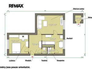Pronájem bytu 2+1, Kaznějov, Poštovní, 50 m2