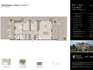 Prodej bytu 4+kk, Praha - Dolní Chabry, Bolebořská, 118 m2