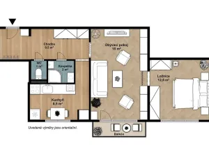 Prodej bytu 2+1, Bruntál, Jiráskova, 51 m2