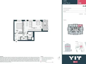 Prodej bytu 2+kk, Praha - Kamýk, Imrychova, 51 m2