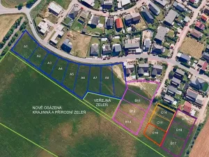 Prodej pozemku pro bydlení, Hrušovany u Brna, Pod Střediskem, 767 m2