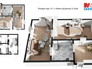 Pronájem bytu 2+1, Nový Jáchymov, Úzká, 62 m2