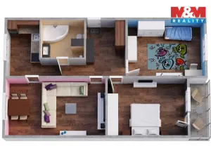 Prodej bytu 3+1, Horní Slavkov, Dlouhá, 76 m2