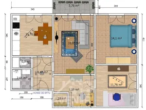 Pronájem bytu 3+1, Liberec, U Mlékárny, 72 m2