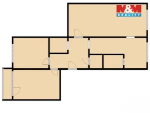 Prodej bytu 3+1, Meziboří, Nad parkem, 78 m2