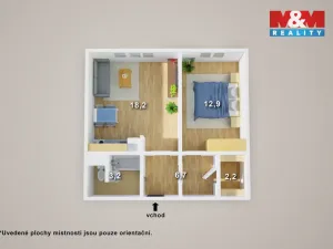 Prodej bytu 2+kk, Ústí nad Labem, Šrámkova, 40 m2