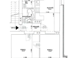 Pronájem bytu 2+1, Ostrava, Dr. Malého, 55 m2