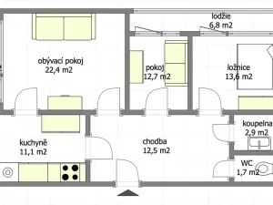 Prodej bytu 3+1, Kladno, M. Švabinského, 77 m2
