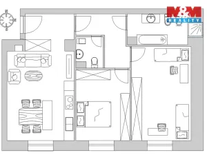 Prodej bytu 3+kk, Janovice nad Úhlavou, Rozvojová zóna, 77 m2
