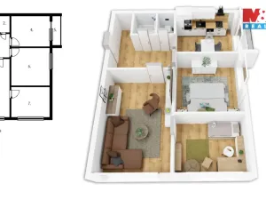 Prodej bytu 3+1, Praha, Černého, 69 m2