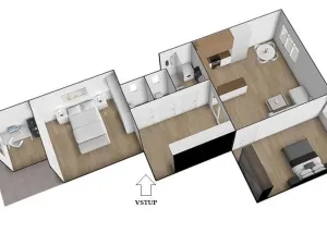 Pronájem bytu 3+kk, Brno - Ponava, Staňkova, 83 m2