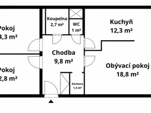 Pronájem bytu 3+1, Praha - Horní Měcholupy, Milánská, 70 m2