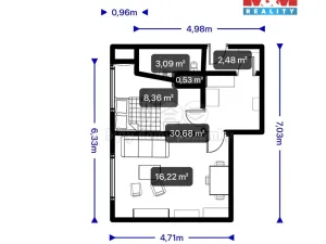 Pronájem bytu 2+kk, Sokolov, Švabinského, 37 m2