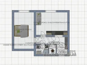 Pronájem bytu 1+1, České Budějovice, 44 m2