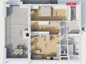 Prodej bytu 3+kk, Brno, Ponětovická, 83 m2