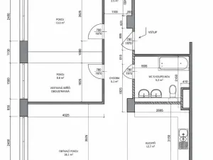 Prodej bytu 3+kk, Praha - Smíchov, Churáňovská, 63 m2