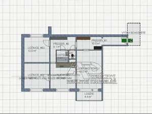 Prodej bytu 3+1, České Budějovice, Labská, 76 m2