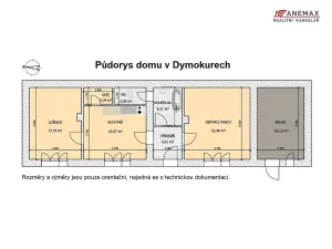Prodej rodinného domu, Dymokury, Velký průhon, 87 m2